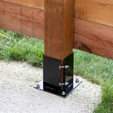 metal brackets for wood fence posts|metal brackets for 4x4 post.